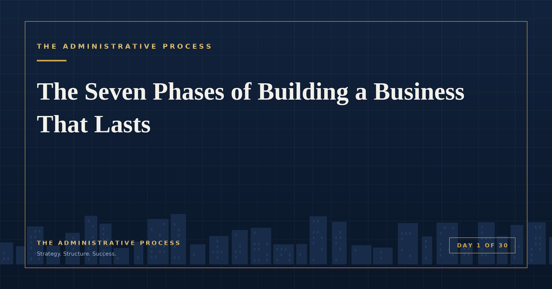 The Seven Phases of Building a Business That Lasts — The Administrative Process
