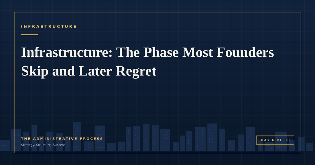 Infrastructure: The Phase Most Founders Skip and Later Regret — The Administrative Process