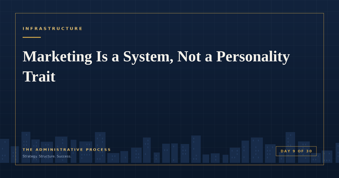 Marketing Is a System, Not a Personality Trait — The Administrative Process