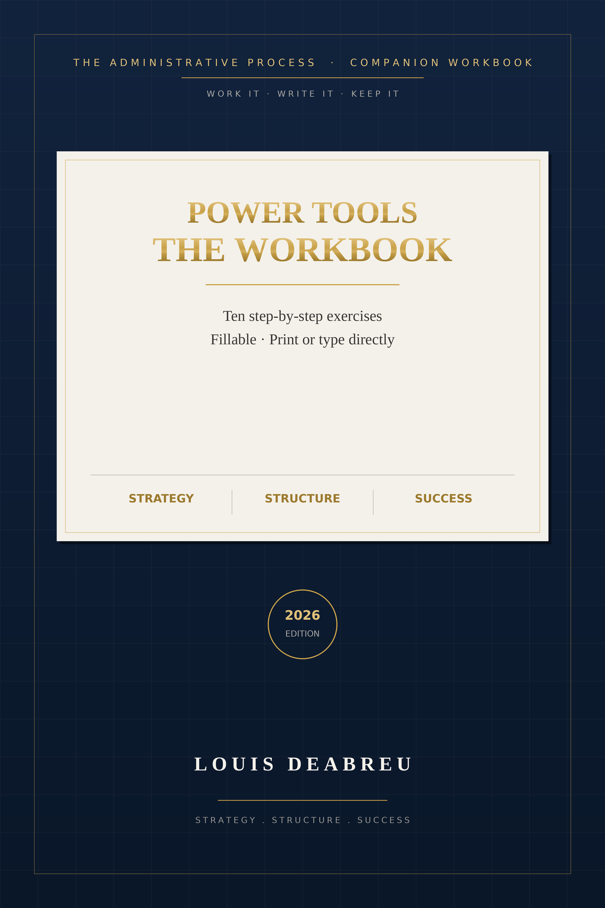 Power Tools: The Workbook — ten fillable exercises included in this bundle