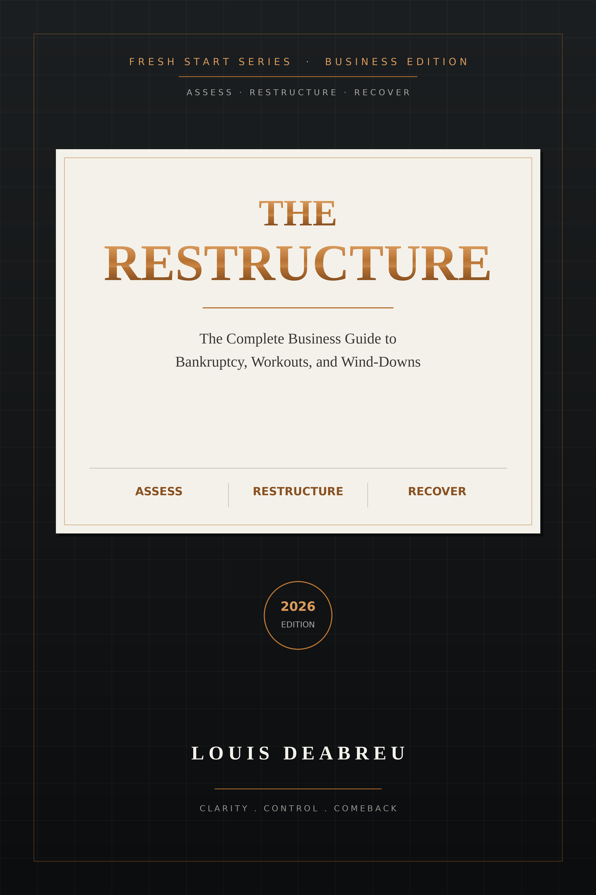 The Restructure — The Complete Business Guide to Bankruptcy, Workouts and Wind-Downs, Fresh Start Series 2026 Edition, by Louis DeAbreu